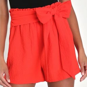 Lulus crinkle crepe shorts